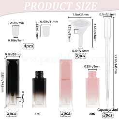 Пластиковые пустые контейнеры&nbsp;AJEW-GF0009-81A