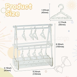 2-слойная акриловая стойка для хранения сережек в стиле вешалки&nbsp;ST-CJ0034-01C
