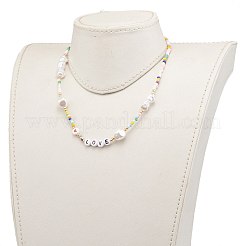 Стекла семян бисера ожерелья&nbsp;NJEW-JN03290-02