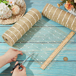 2 рулон 20 ярда полиэстеровая сетка для цветочного букета упаковка украшения аксессуары&nbsp;DIY-BC0016-14