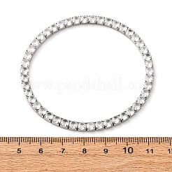 Браслеты-цепочки из нержавеющей стали 304 с прозрачными кубическими цирконами для женщин&nbsp;BJEW-G754-02P