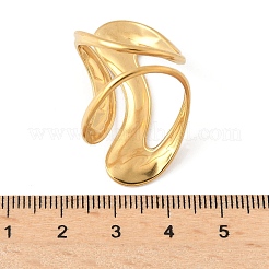 Открытые манжеты из нержавеющей стали 304 с тематикой океана для женщин&nbsp;RJEW-K293-02A-G