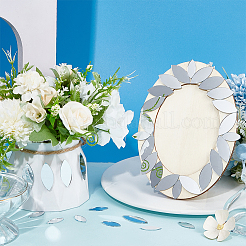 200 шт. 2 стиля зеркальной поверхности мозаичные плитки стеклянные кабошоны&nbsp;DIY-OC0012-43