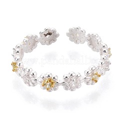 925 открытое кольцо-манжета из стерлингового серебра с микропаве из прозрачных кубических цирконий для женщин&nbsp;STER-N016-137SG