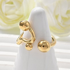 Кольца-манжеты круглые из нержавеющей стали 304 для женщин&nbsp;RJEW-A063-01B-G