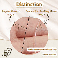 Нитки для вышивания из шерсти и акриловых волокон&nbsp;DIY-WH0558-29C