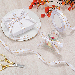 Полиэстеровая лента с золотой окантовкой&nbsp;OCOR-WH20018-12A-01