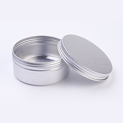 Круглые алюминиевые жестяные банки&nbsp;LS-CON-WH0010-02P-100ml