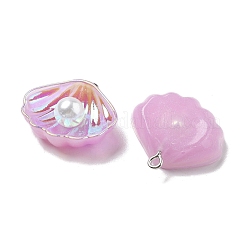 Подвески из искусственного жемчуга из смолы с переливающимся блеском&nbsp;LS-RESI-I062-01C