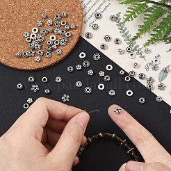 100 шт. 10 стиля бусины из сплава в тибетском стиле&nbsp;TIBE-YW0001-76