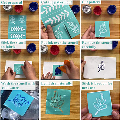 Самоклеящийся трафарет для шелкографии&nbsp;DIY-WH0173-021-X