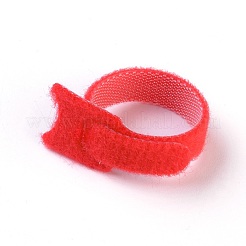 Волшебная наклейка полиэстер нюка кабельные стяжки многоразовые самоклеющиеся кабельные стяжки для наушников полиэстер кабельные стяжки волшебный галстук&nbsp;AJEW-TAC0019-21F