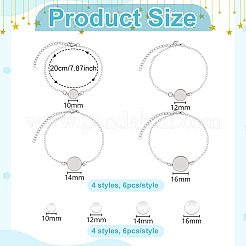 Наборы для изготовления браслетов из нержавеющей стали 304&nbsp;BJEW-GA00004