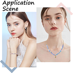 Наборы для самостоятельного изготовления браслетов и сережек из АБС-пластика с бусинами&nbsp;DIY-SP0003-36