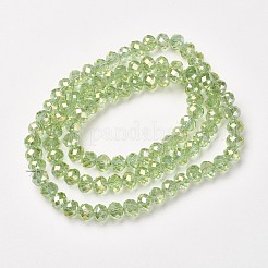 Гальванизируйте прозрачное стекло бисер нитей&nbsp;EGLA-A034-T6mm-T08