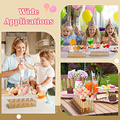 2 шт. железные полые цветочные подставки для леденцов&nbsp;ODIS-WH0079-047A