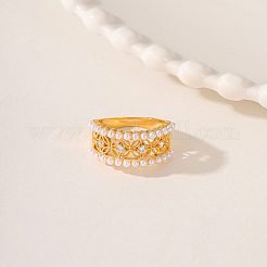 Латунь микро проложить кубический цирконий палец кольцо&nbsp;AH5761-2