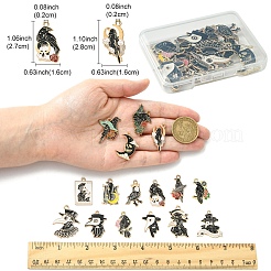 16шт 16 стиля подвески из сплава с эмалью&nbsp;ENAM-YW0004-93