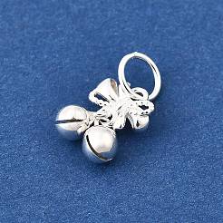 925 подвеска-бантик и колокольчик из стерлингового серебра&nbsp;STER-G046-02S