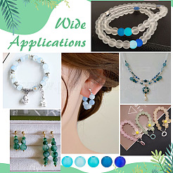 5 цвет прозрачных стеклянных бусин наборы&nbsp;FGLA-PH0001-11B-01