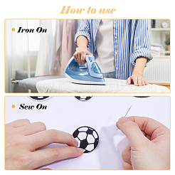 20 шт. 4 стиля компьютеризированная вышивка на ткани приклеиваемые/пришивные нашивки&nbsp;PATC-DC0001-04