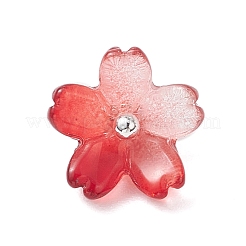 9 шт. 9-х цветные двухцветные стеклянные подвески&nbsp;PALLOY-JF04513