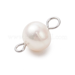 Натуральные пресноводные культивированные жемчужины круглые звенья&nbsp;PALLOY-JF04219-01