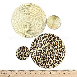 Серьги-гвоздики из сплава с леопардовым принтом&nbsp;LS-EJEW-K304-01C-G