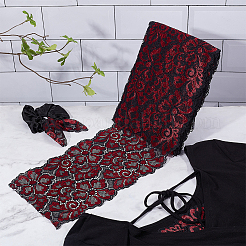 Полиэфирная кружевная цветочная ткань&nbsp;DIY-WH0034-95A