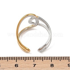 Кольца-манжеты из нержавеющей стали 304 для женщин&nbsp;RJEW-K296-03B-GP