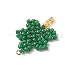 Подвески из стеклянных бусин ручной работы в виде деревьев&nbsp;PALLOY-MZ00848