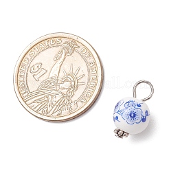 Подвески из фарфора и керамики с цветочным принтом ручной работы&nbsp;PALLOY-JF03928