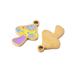 Подвески из нержавеющей стали 304 с эмалью&nbsp;STAS-R168-22G-03