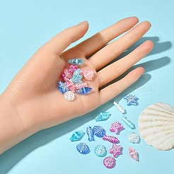 50 г 5 цвета ремесленного стиля прозрачные акриловые бусины&nbsp;TACR-YW0001-52