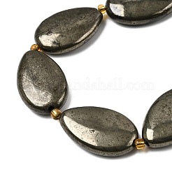 Природного пирита бисер нитей&nbsp;G-Z131-B01-02