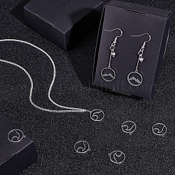 30 шт. 2 стиля подвески из нержавеющей стали 201&nbsp;STAS-AR0001-69