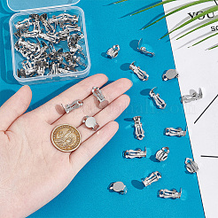 Фурнитура для сережек-клипс из нержавеющей стали 304&nbsp;STAS-UN0018-16P