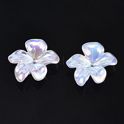 5-лепестковые акриловые колпачки для бусин с гальванопокрытием&nbsp;PACR-T014-01