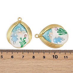 Подвески из нержавеющей стали 304 с эмалью&nbsp;STAS-L290-30G