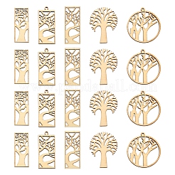 100шт деревянные подвески&nbsp;WOOD-CJ0001-62