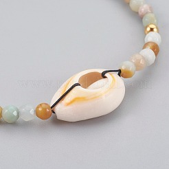 Браслеты из бисера натурального смешанного камня&nbsp;BJEW-JB04079