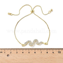 Браслеты-слайдеры из сплава со стразами&nbsp;LS-BJEW-H206-02G