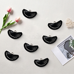 16 шт. пуговицы ручной работы из искусственной кожи с двумя отверстиями на ножке&nbsp;BUTT-CL0001-02