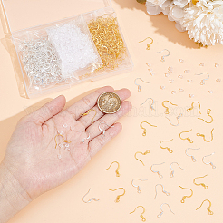 500 шт. 2-х цветные латунные французские крючки для сережек&nbsp;KK-SP0001-39