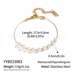 Браслеты из круглых бусин натурального пресноводного жемчуга 5 мм&nbsp;KK2160-2