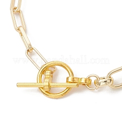 Изготовление браслетов из латуни с комбинированными цепочками&nbsp;AJEW-JB01564