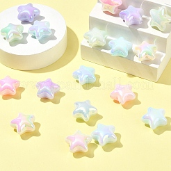 20шт акриловые бусины с УФ-покрытием&nbsp;MACR-YW0004-23