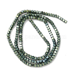 Гальванические нити из синтетических немагнитных гематитовых бусин&nbsp;G-L485-10A-01