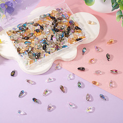 200шт 10 цвета гальванические стеклянные бусины&nbsp;EGLA-CD0001-11