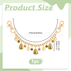 Подвески-цветы из полимерной глины со стразами&nbsp;HJEW-PH02271